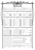 Feuille de personnage Vampire
